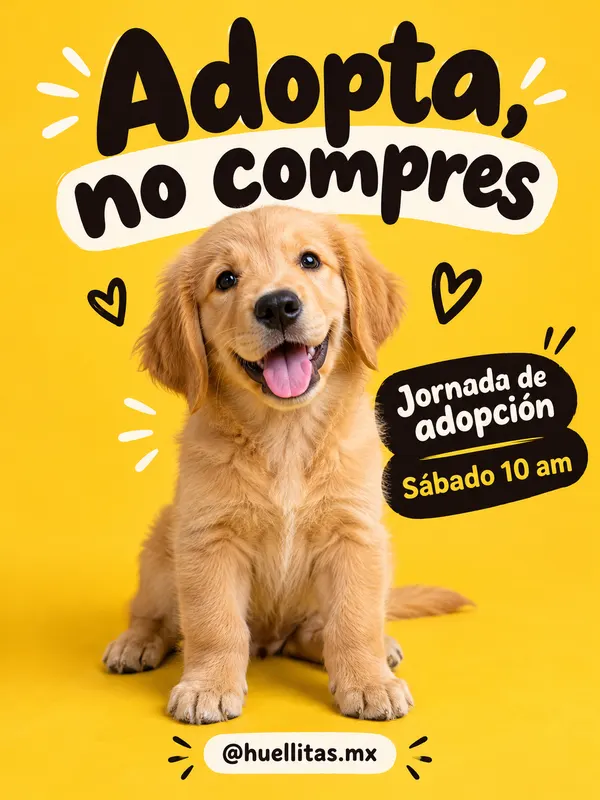 Publicación de ejemplo, Huellitas: jornada de adopción