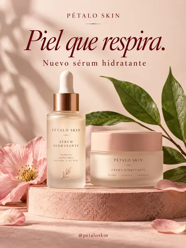 Publicación de ejemplo, Pétalo Skin: nuevo sérum