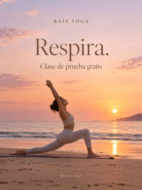 Publicación de ejemplo, Raíz Yoga: clase de prueba