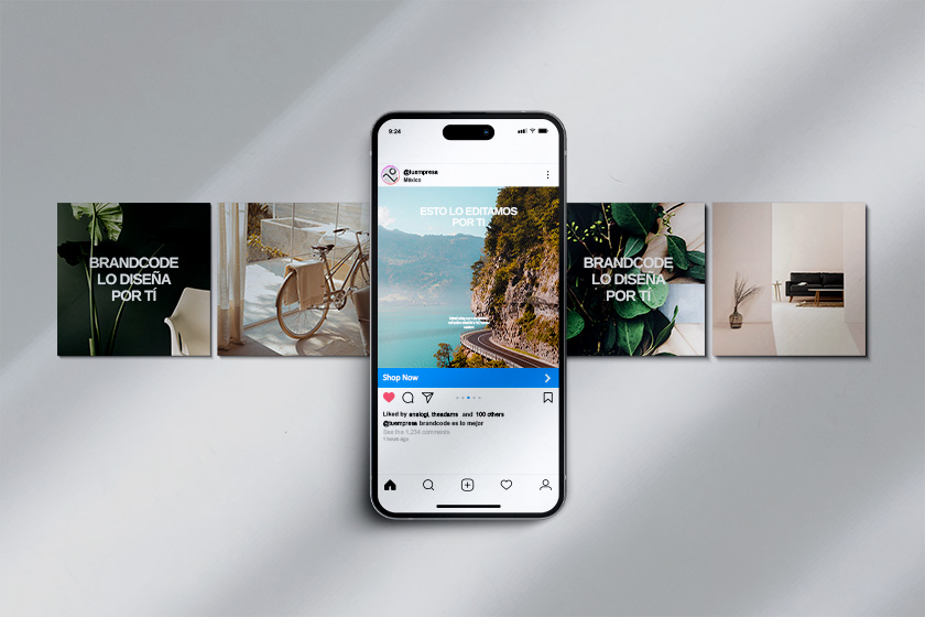 Feed Social Media & Grid Mockup